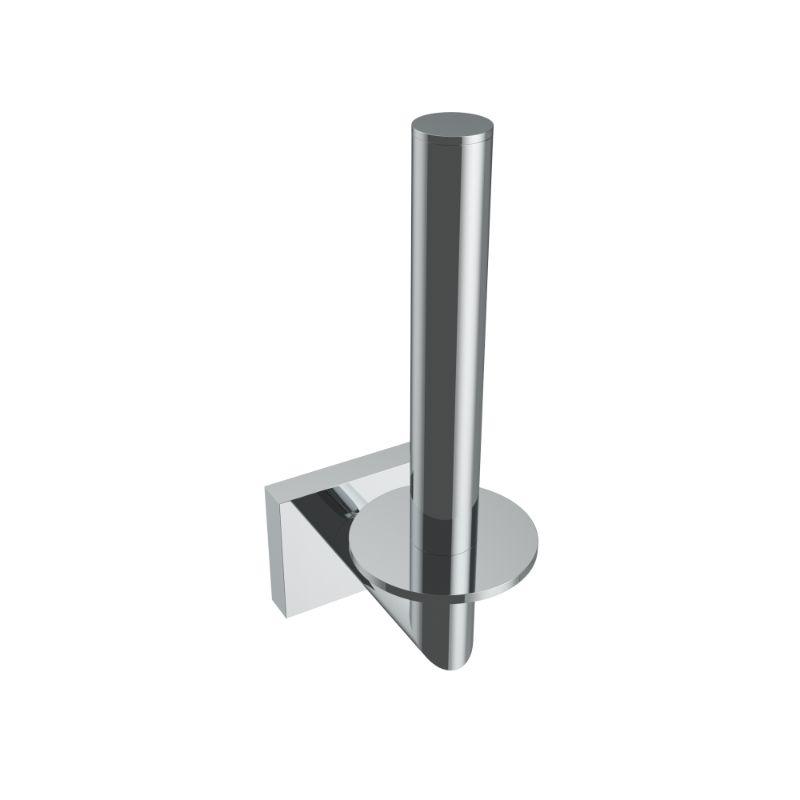 Crater Spare Toilet Paper Holder, Chrome, Volkano Series - The Vanity Store Canada