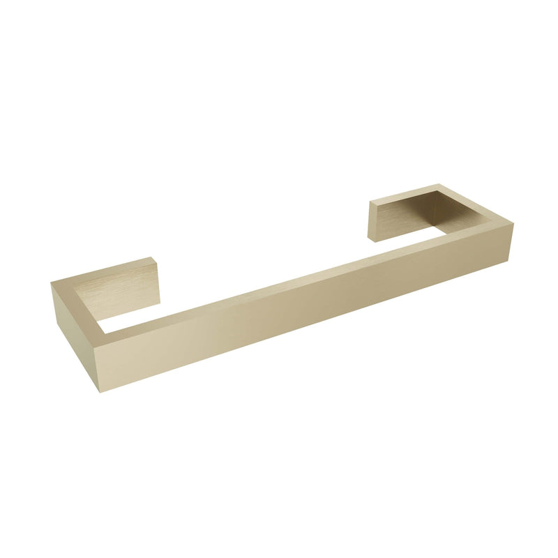 Fire 12" Towel Bar, Light Brushed Gold, Volkano Series - The Vanity Store Canada