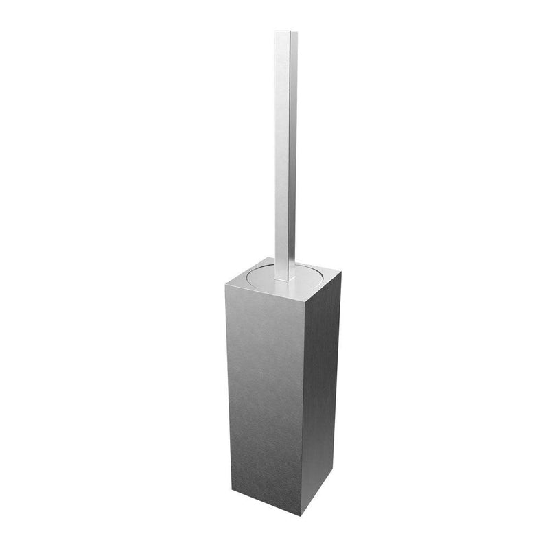 Fire Wall-Mounted Toilet Brush, Brushed Nickel, Volkano Series - The Vanity Store Canada
